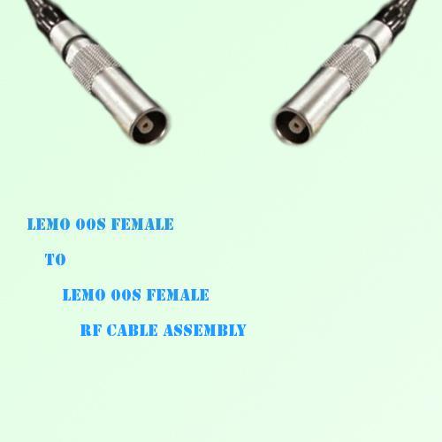 Lemo FFA 00S Female to Lemo FFA 00S Female RF Cable Assembly