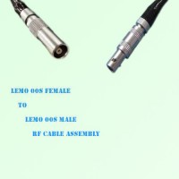 Lemo FFA 00S Female to Lemo FFA 00S Male RF Cable Assembly