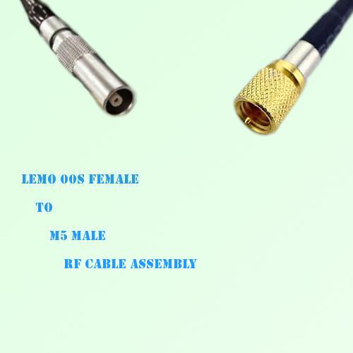 Lemo FFA 00S Female to Microdot 10-32 M5 Male RF Cable Assembly Lemo FFA 00S Female to Microdot 10-32 M5 Male RF Cable Assembly