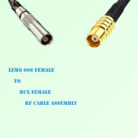 Lemo FFA 00S Female to MCX Female RF Cable Assembly