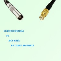 Lemo FFA 00S Female to MCX Male RF Cable Assembly
