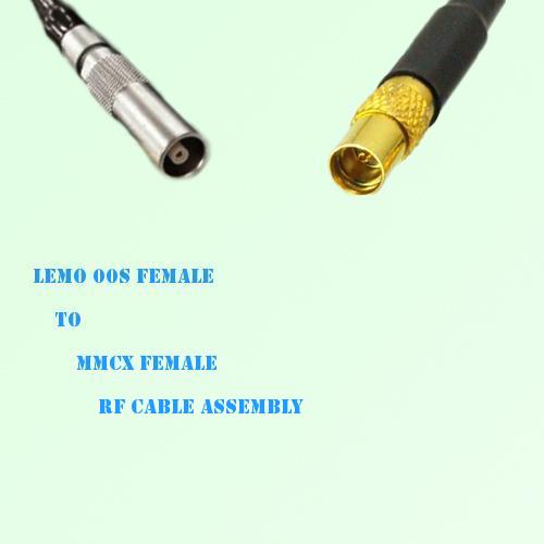 Lemo FFA 00S Female to MMCX Female RF Cable Assembly