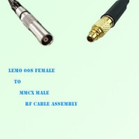 Lemo FFA 00S Female to MMCX Male RF Cable Assembly