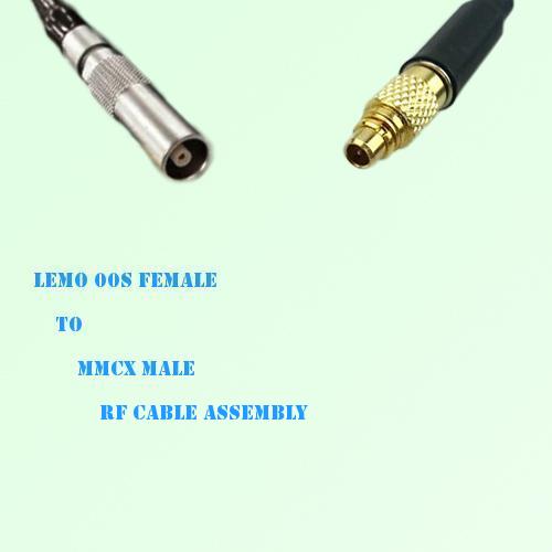 Lemo FFA 00S Female to MMCX Male RF Cable Assembly
