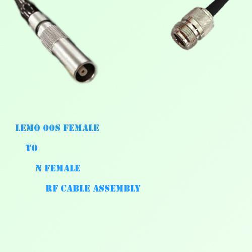 Lemo FFA 00S Female to N Female RF Cable Assembly