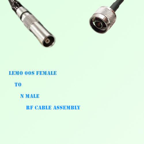 Lemo FFA 00S Female to N Male RF Cable Assembly