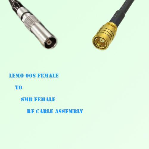 Lemo FFA 00S Female to SMB Female RF Cable Assembly