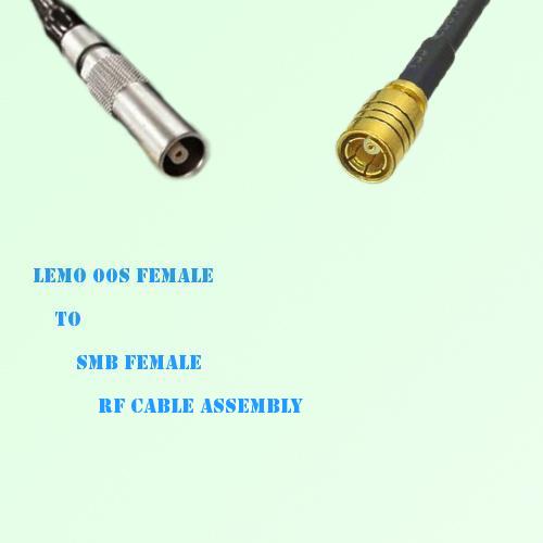 Lemo FFA 00S Female to SMB Female RF Cable Assembly Lemo FFA 00S Female to SMB Female RF Cable Assembly