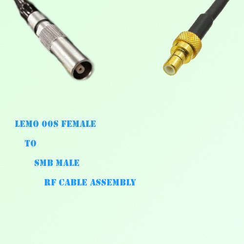 Lemo FFA 00S Female to SMB Male RF Cable Assembly