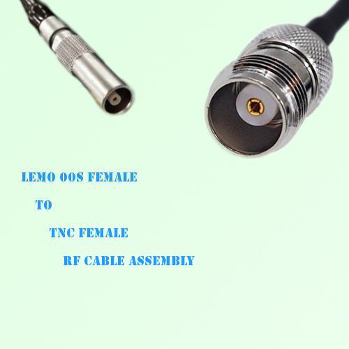 Lemo FFA 00S Female to TNC Female RF Cable Assembly
