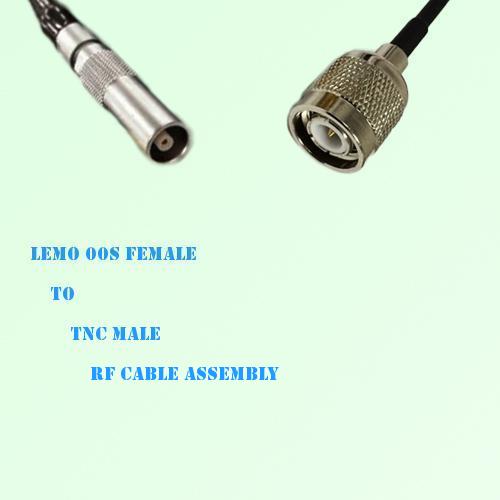 Lemo FFA 00S Female to TNC Male RF Cable Assembly