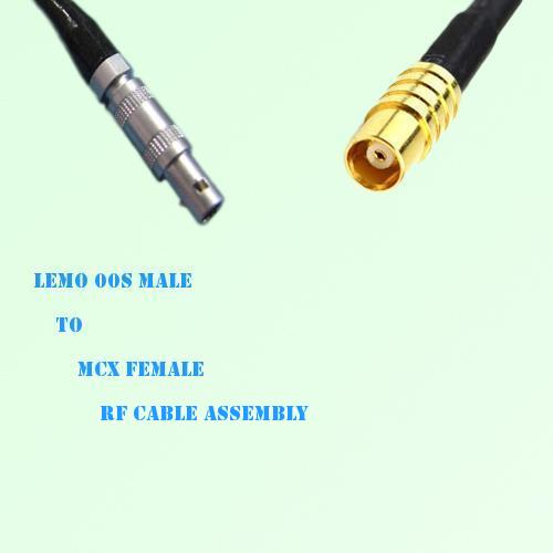 Lemo FFA 00S Male to MCX Female RF Cable Assembly