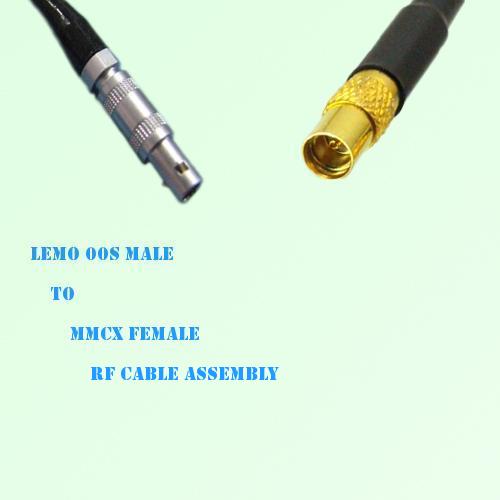 Lemo FFA 00S Male to MMCX Female RF Cable Assembly