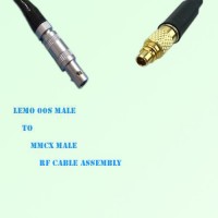 Lemo FFA 00S Male to MMCX Male RF Cable Assembly