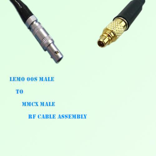 Lemo FFA 00S Male to MMCX Male RF Cable Assembly