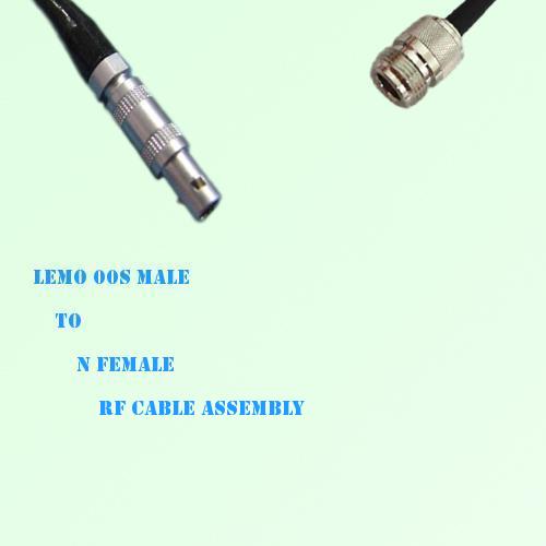 Lemo FFA 00S Male to N Female RF Cable Assembly