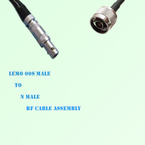 Lemo FFA 00S Male to N Male RF Cable Assembly