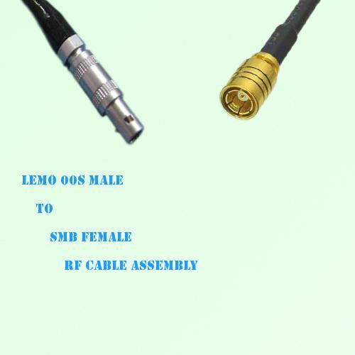 Lemo FFA 00S Male to SMB Female RF Cable Assembly
