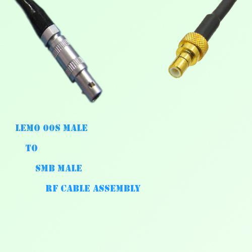 Lemo FFA 00S Male to SMB Male RF Cable Assembly
