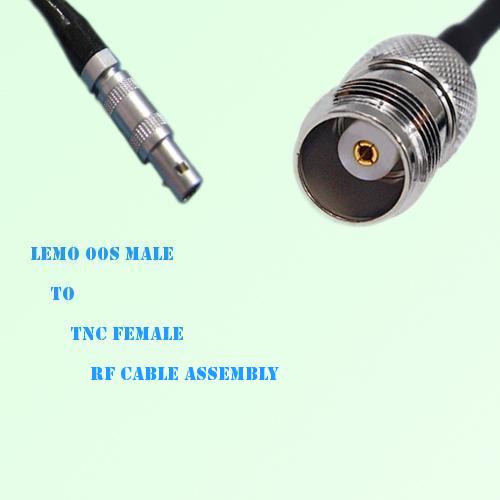 Lemo FFA 00S Male to TNC Female RF Cable Assembly