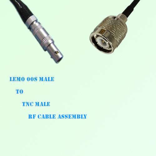 Lemo FFA 00S Male to TNC Male RF Cable Assembly