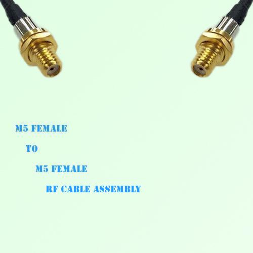 Microdot 10-32 M5 Female to Microdot 10-32 M5 Female RF Cable Assembly Microdot 10-32 M5 Female to Microdot 10-32 M5 Female RF Cable Assembly