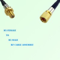 Microdot 10-32 M5 Female to Microdot 10-32 M5 Male RF Cable Assembly Microdot 10-32 M5 Female to Microdot 10-32 M5 Male RF Cable Assembly