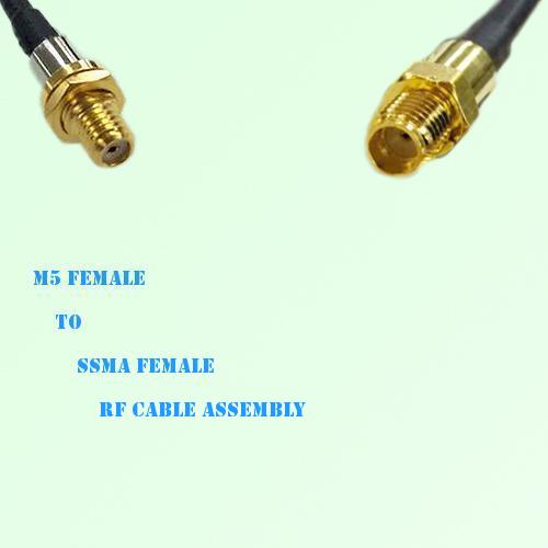 Microdot 10-32 M5 Female to SSMA Female RF Cable Assembly Microdot 10-32 M5 Female to SSMA Female RF Cable Assembly