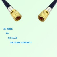 Microdot 10-32 M5 Male to Microdot 10-32 M5 Male RF Cable Assembly