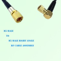Microdot 10-32 M5 Male to Microdot 10-32 M5 Male R/A RF Cable Assembly