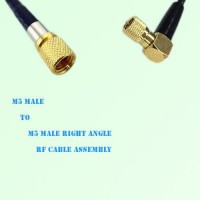 Microdot 10-32 M5 Male to Microdot 10-32 M5 Male R/A RF Cable Assembly Microdot 10-32 M5 Male to Microdot 10-32 M5 Male R/A RF Cable Assembly