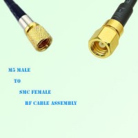 Microdot 10-32 M5 Male to SMC Female RF Cable Assembly Microdot 10-32 M5 Male to SMC Female RF Cable Assembly