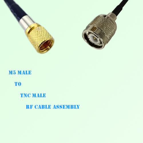 Microdot 10-32 M5 Male to TNC Male RF Cable Assembly