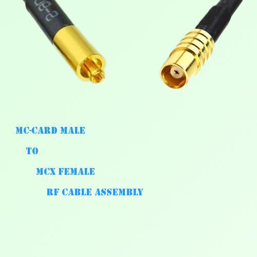 MC-Card Male to MCX Female RF Cable Assembly