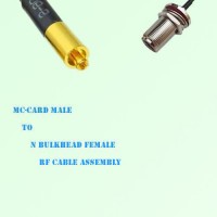 MC-Card Male to N Bulkhead Female RF Cable Assembly