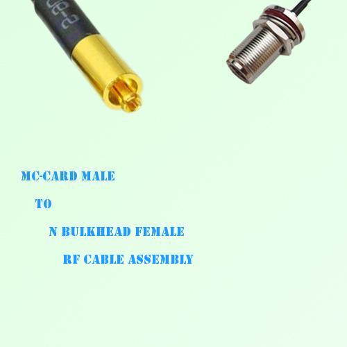 MC-Card Male to N Bulkhead Female RF Cable Assembly MC-Card Male to N Bulkhead Female RF Cable Assembly