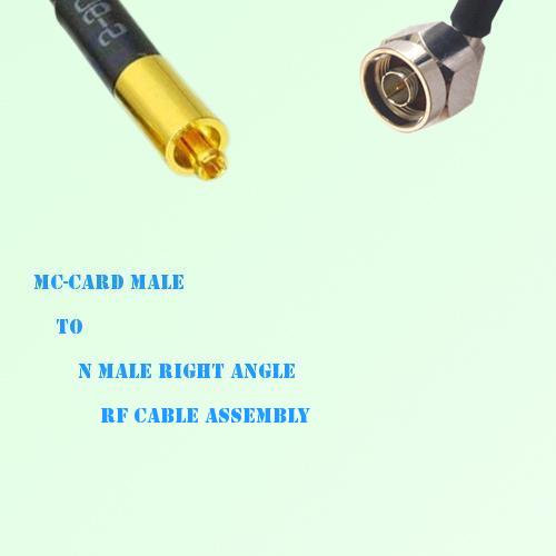 MC-Card Male to N Male Right Angle RF Cable Assembly