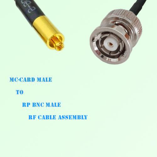 MC-Card Male to RP BNC Male RF Cable Assembly