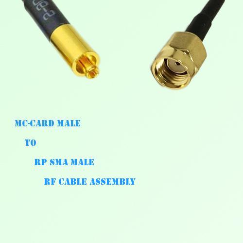 MC-Card Male to RP SMA Male RF Cable Assembly