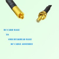 MC-Card Male to SMB Bulkhead Male RF Cable Assembly