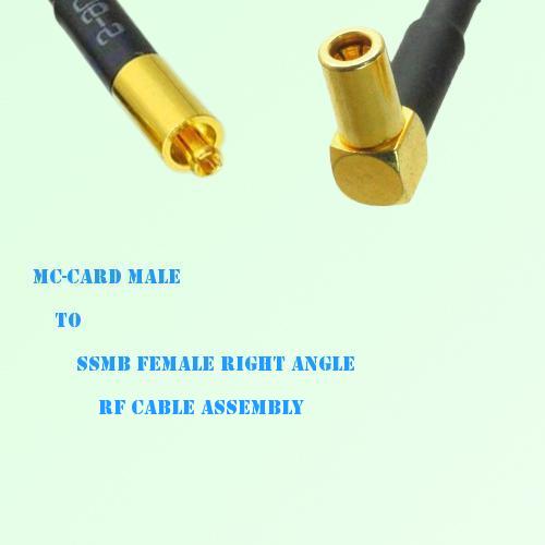 MC-Card Male to SSMB Female Right Angle RF Cable Assembly