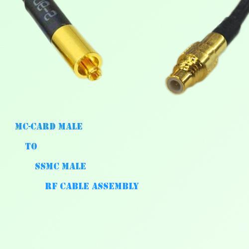 MC-Card Male to SSMC Male RF Cable Assembly