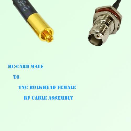 MC-Card Male to TNC Bulkhead Female RF Cable Assembly