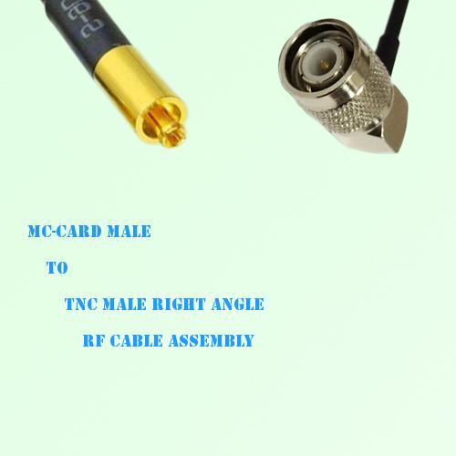 MC-Card Male to TNC Male Right Angle RF Cable Assembly