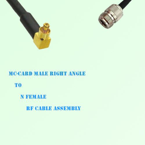 MC-Card Male Right Angle to N Female RF Cable Assembly