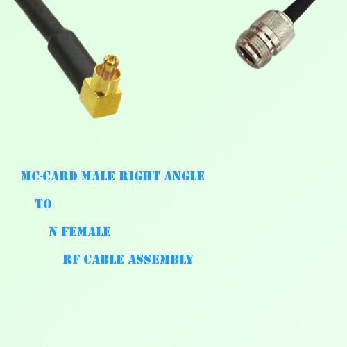 MC-Card Male Right Angle to N Female RF Cable Assembly MC-Card Male Right Angle to N Female RF Cable Assembly