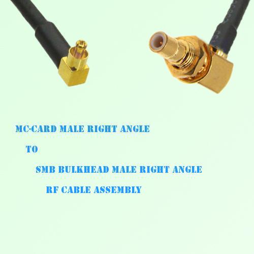 MC-Card Male R/A to SMB Bulkhead Male R/A RF Cable Assembly MC-Card Male R/A to SMB Bulkhead Male R/A RF Cable Assembly
