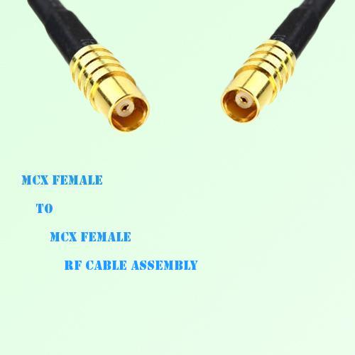 MCX Female to MCX Female RF Cable Assembly