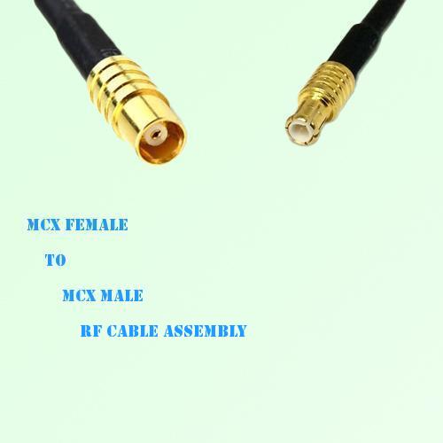 MCX Female to MCX Male RF Cable Assembly