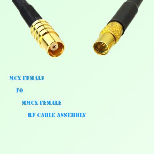 MCX Female to MMCX Female RF Cable Assembly MCX Female to MMCX Female RF Cable Assembly